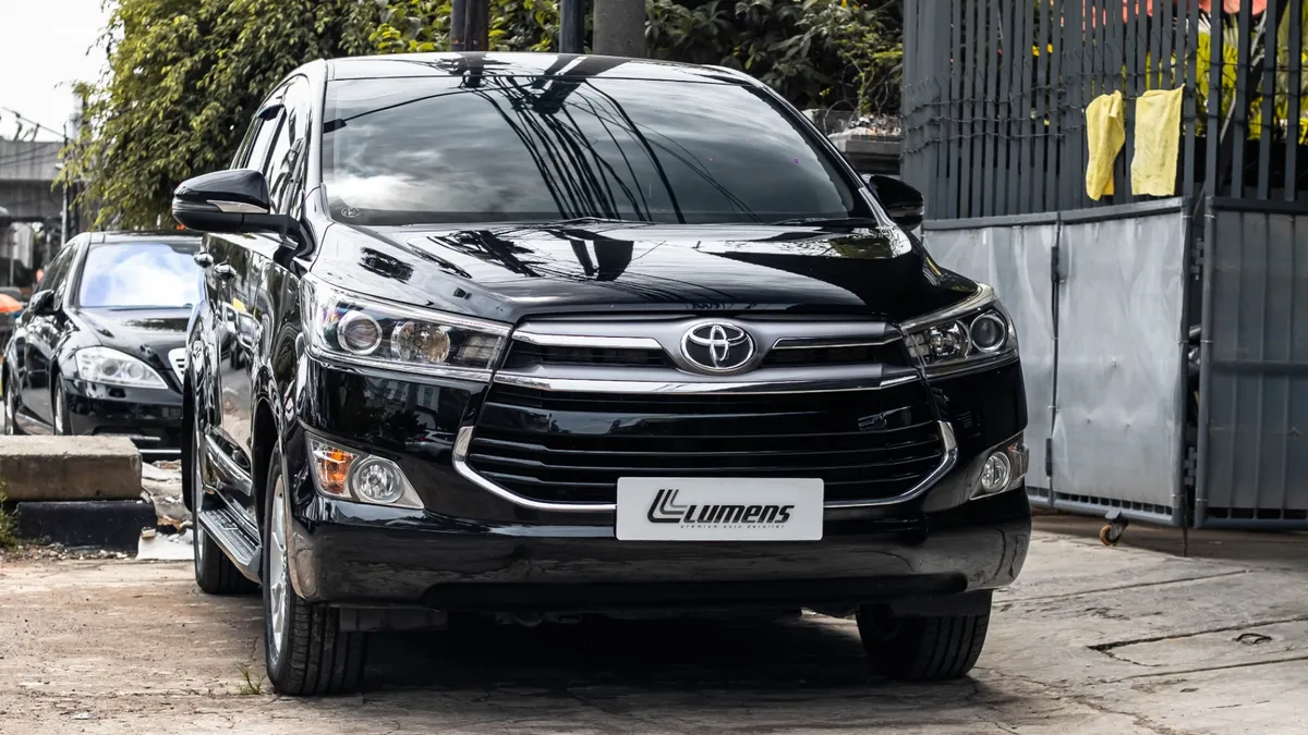 Sesudah ceramic coating — kilau glossy sempurna